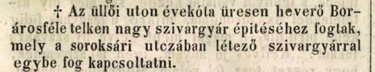 1859.02.26. Ferencvárosi Dohánygyár