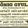 1865.12.24. König Gyula szivarok