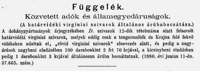 1880.06.22. Határvidéki szivar