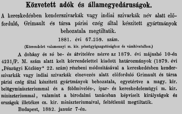 1882.01.18. Kenderszivarkák