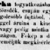 1882.11.27. Szivarka hiány