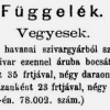 1884.12.20. Új havanai szivarok