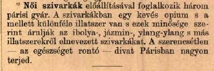 1888. Női szivarkák Párisban