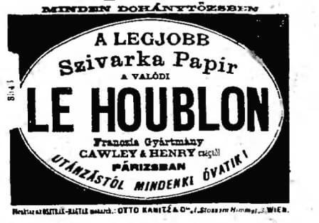 1889.07.13. Le Houblon papír