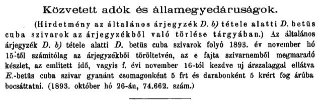 1893.11.05. Cuba szivar