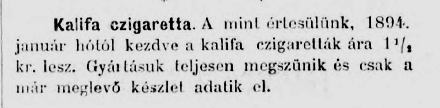 1893.12.20. Kalifa cigaretta