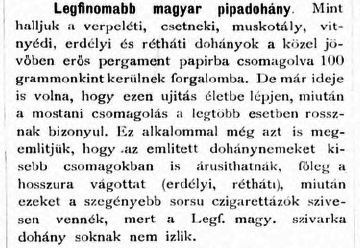 1895.03.01. Magyar pipadohány