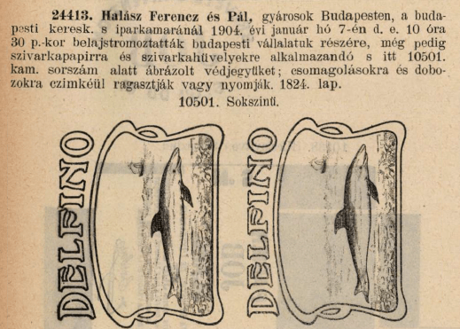 1904.01.07. Delfino papír és hüvely