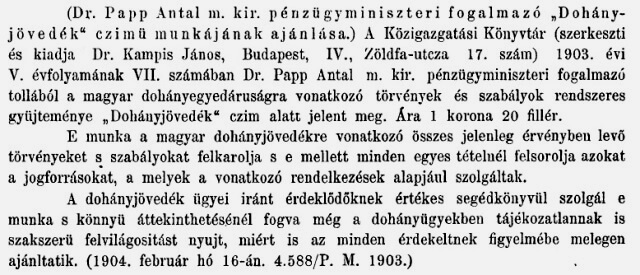 1904.02.20. Dohányjövedék