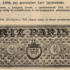 1904.11.05. Riz Paris papír és hüvely