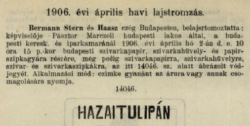 1906.04.02. Hazai Tulipán