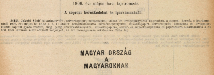 1906.05.18. A magyaroknak