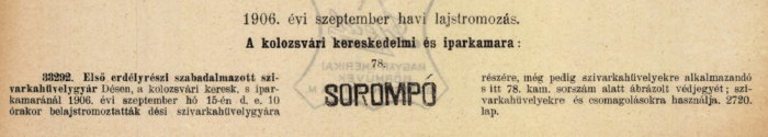 1906.09.15. Sorompó hüvely