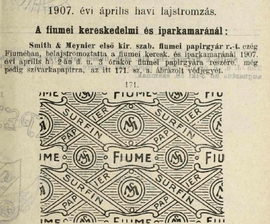 1907.04.02. Fiume cigarettapapír