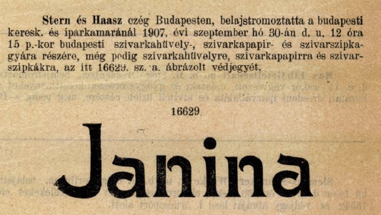 1907.09.30. Janina papír és hüvely 1.