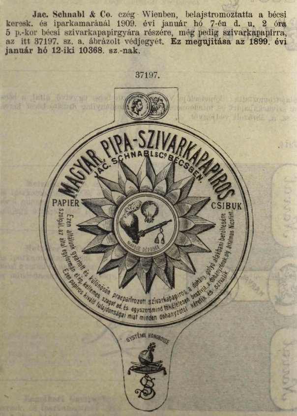 1909.01.07. Magyar pipa papír