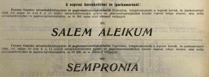 1909.05.04. Salem Aleikum, Sempronia