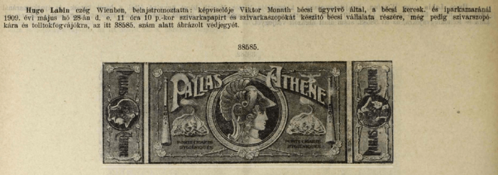 1909.05.25. Pallas Athene szivarszipka