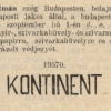 1909.09.01. Kontinent papír és hüvely