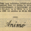 1909.10.29. Animó papír és hüvely
