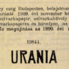 1909.11.06. Urania papír és hüvely