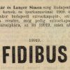 1909.11.24. Fidibus papír és hüvely
