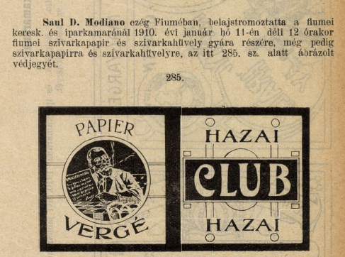 1910.01.11. Hazai Club papír