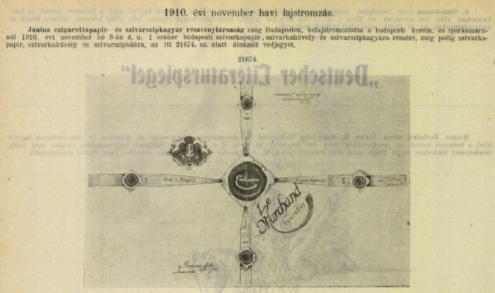 1910.11.08. Le Marchand hüvely 1910.11.08. Le Marchand hüvely