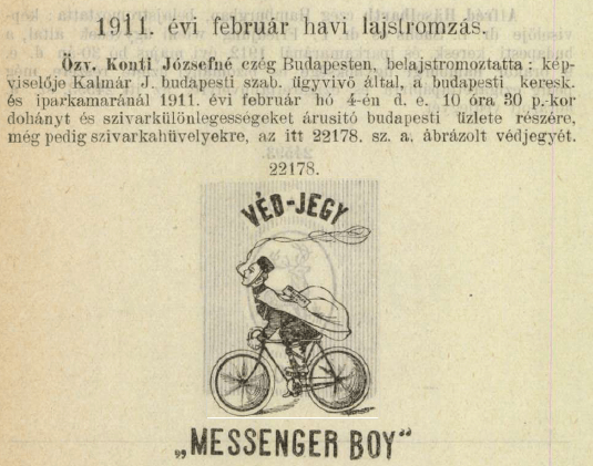 1911.02.04. Messenger Boy hüvely