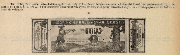 1911.04.01. Nyilas papír és hüvely