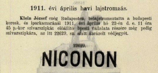 1911.04.22. Niconon szivarszipka