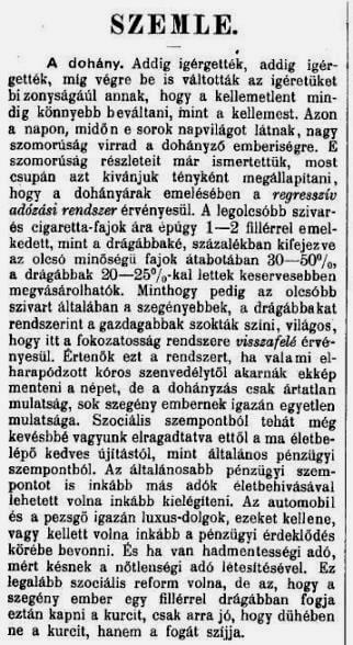 1911.07.01. Szemle a dohányról