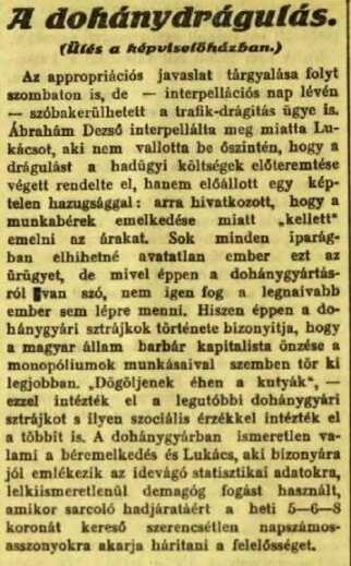 1911.07.02. A dohánydrágulás