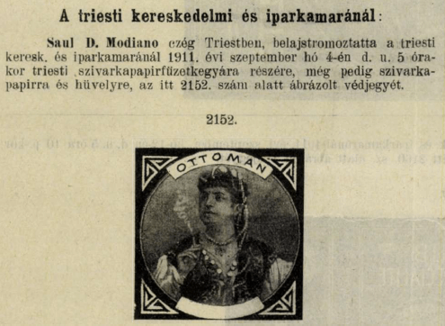 1911.09.04. Ottoman papír és hüvely