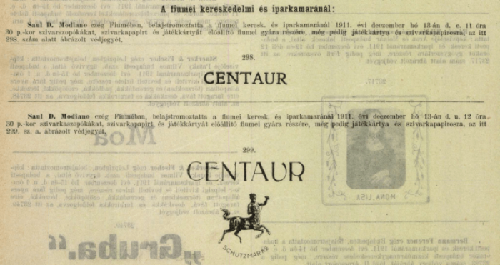 1911.12.13. Centaur cigarettapapír