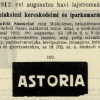 1912.08.19. Astoria papír és hüvely