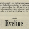 1912.09.16. Eveline papír és hüvely