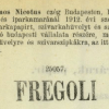 1912.09.16. Fregoli papír és hüvely