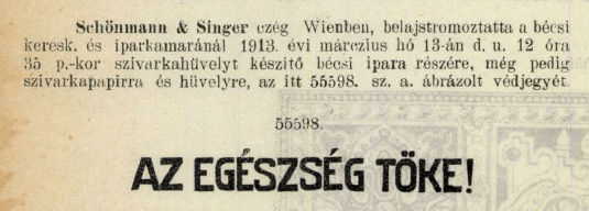 1913.03.13. Az egészség tőke!