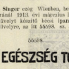 1913.03.13. Az egészség tőke!