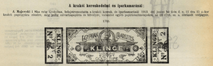 1913.06.04. Klinge cigarettahüvely