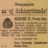 1913.10.29. Új dohánytőzsde