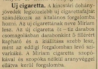 1913.12.11. Mirjam cigaretta