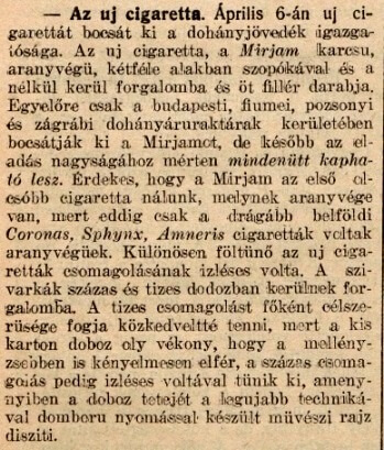 1914.04.05. Mirjam cigaretta