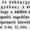 1914.06.20. Dohánybehozatal