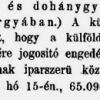 1914.08.10. Dohánybehozatal