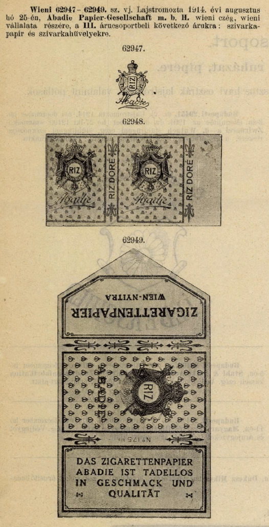 1914.08.25. Abadie papír