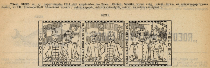 1914.09.22. Hősök papír és hüvely