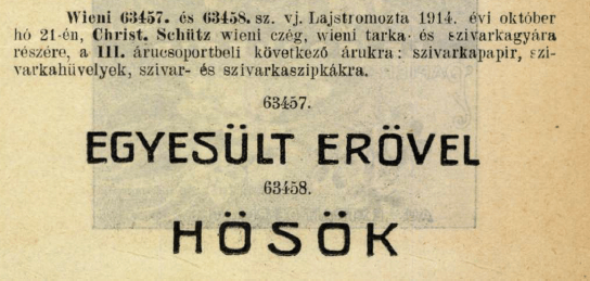 1914.10.21. Egyesült erővel - Hősök