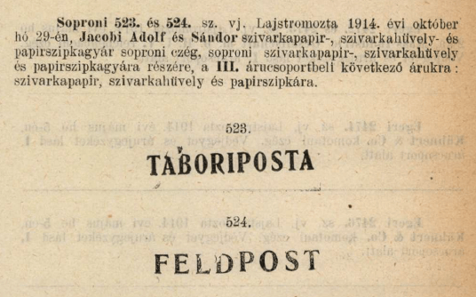 1914.10.29. Táboriposta